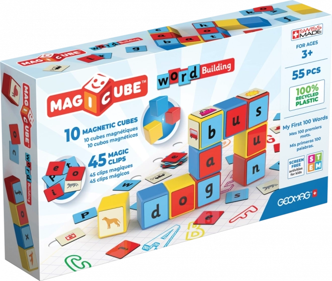 Magnetické Kocky Geomag Magicube Slová 55 Kociek