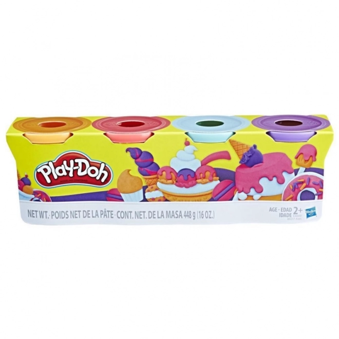 Balenie 4 farebných kelímkov Play-Doh