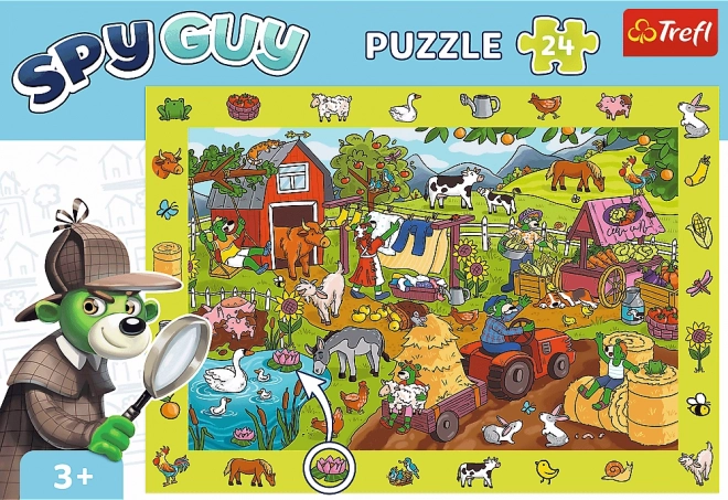 Puzzle Spy Guy Farma 24 dielikov