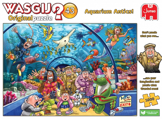 Puzzle Wasgij: Akvarijné kratochvíle 1000 dielikov