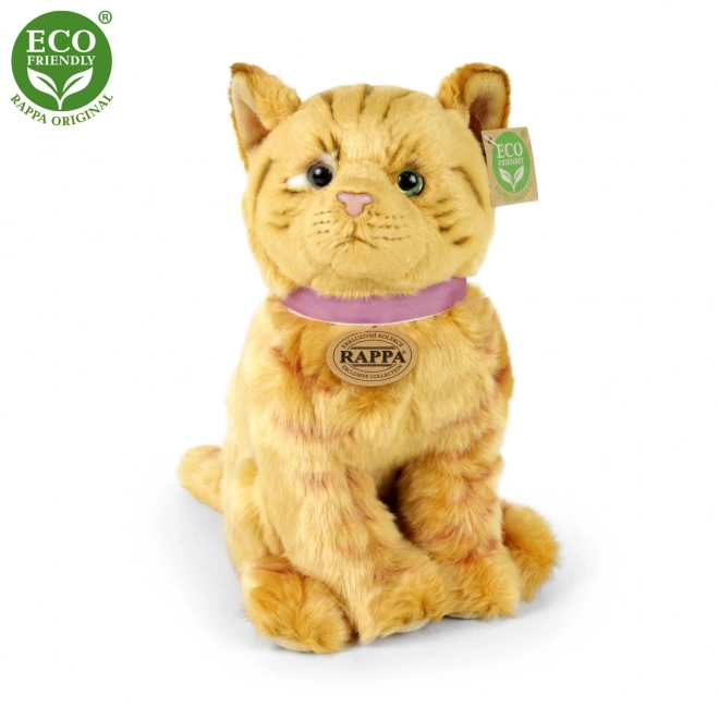 Rappa Plyšová mačka hnedá 25 cm ECO-FRIENDLY