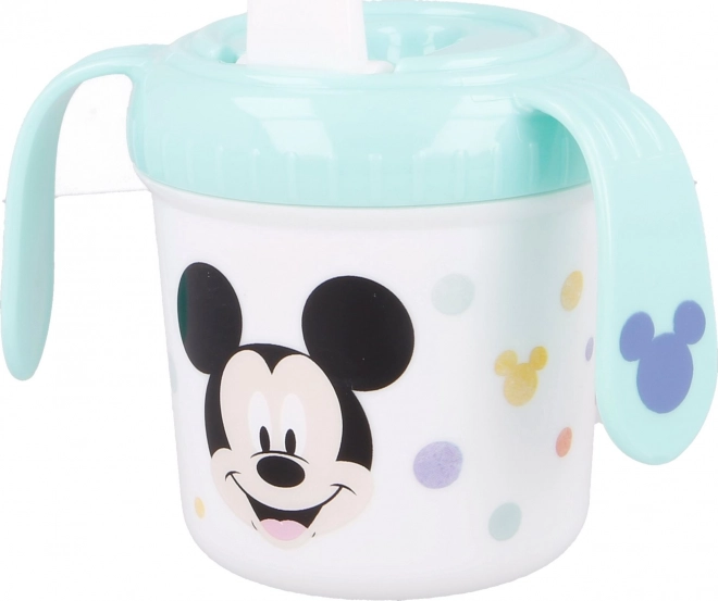 Hrníček s držadly a pítkom 250 ml Mickey Mouse