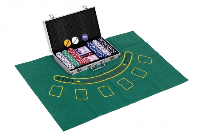 Pokerový a Blackjack set s kufrom