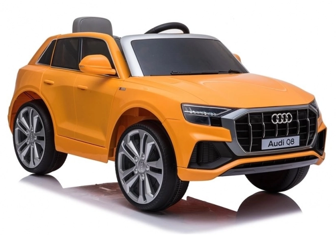 Elektrické auto Audi Q8 pre deti, žlté lakované