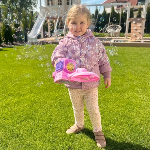 360° rotácia pre pôsobivý bublinový efekt