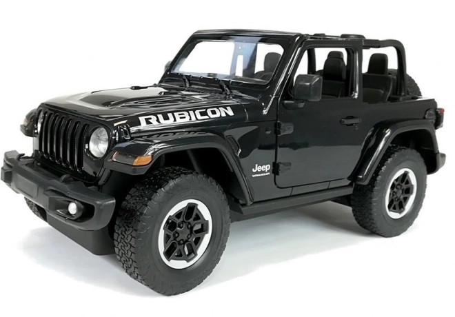 Zábavné auto na diaľkové ovládanie Jeep Wrangler Rubicon čierny 1:14