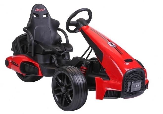 Gokart na akumulátor červený