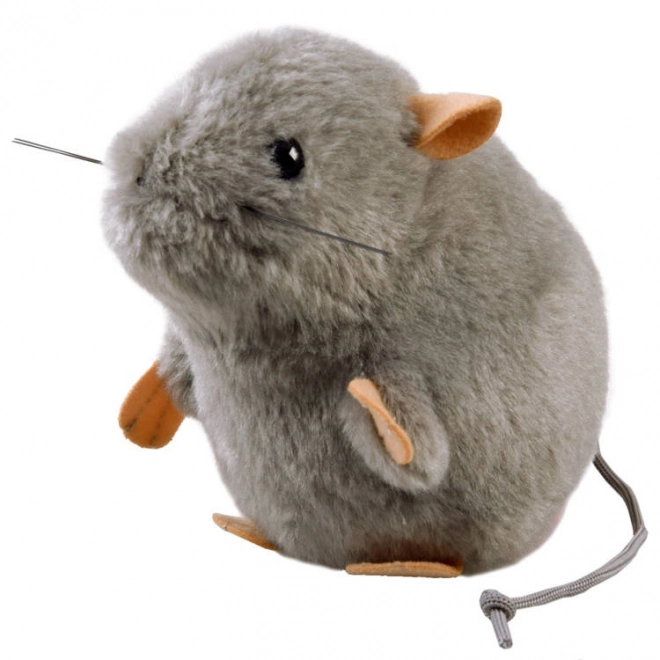 Sivá plyšová myš 13cm