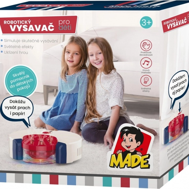 Detský robotický vysávač so svetlami a zvukmi