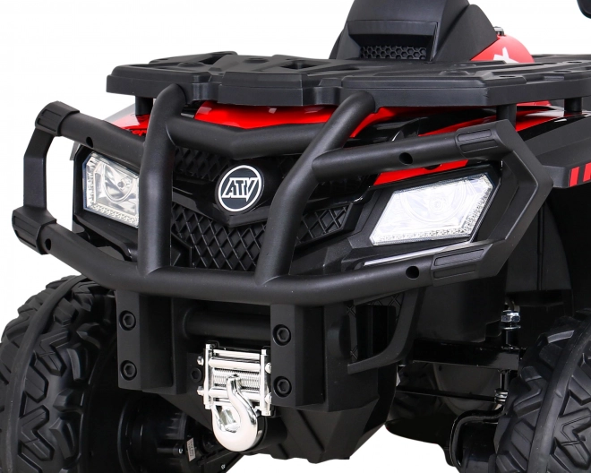 Štvorkolka XT-Speed pre deti Červená + 4x4 + EVA + pomalý štart + rádio MP3 + LED dióda