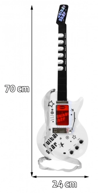 Elektrická gitara a mikrofón pre deti