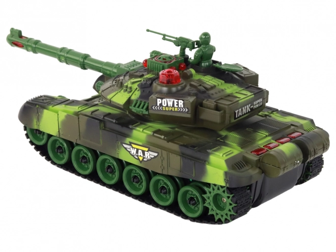 Veľký vojenský RC tank na diaľkové ovládanie 360 stupňov