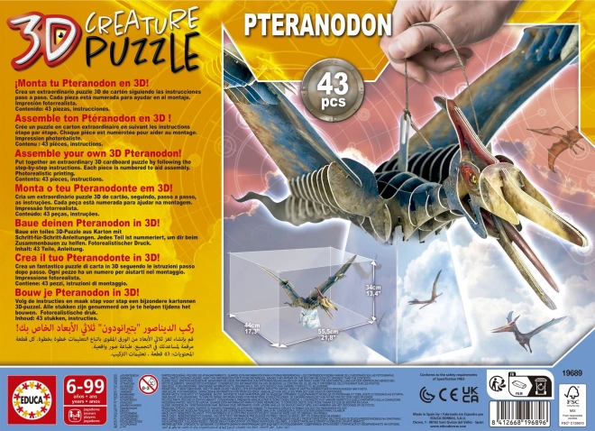 EDUCA 3D puzzle Pteranodon