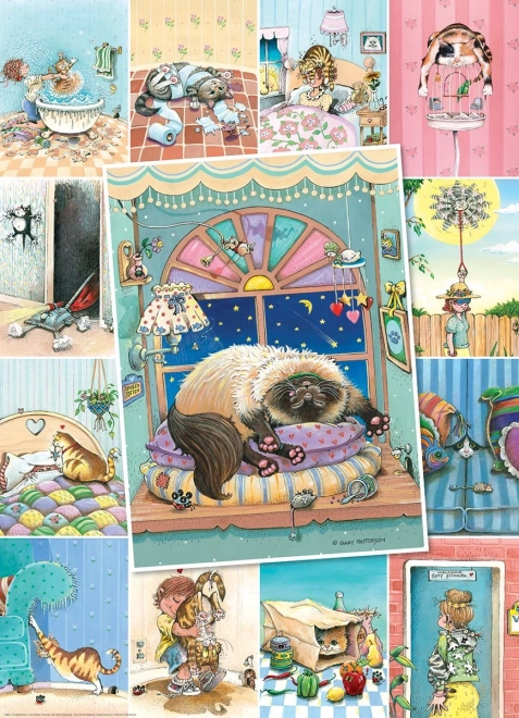 Puzzle Mačací život XL 500 dielikov