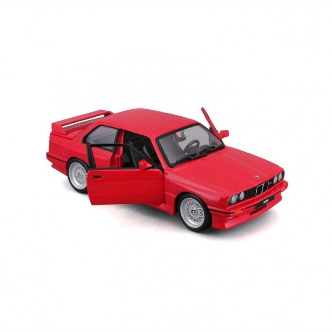 Model auta Bburago BMW M3 1988 červená