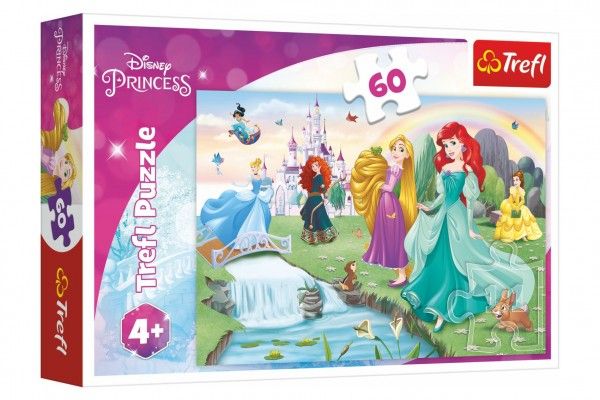 Trefl Puzzle Stretnutie s Disney Princeznami 60 Dielikov