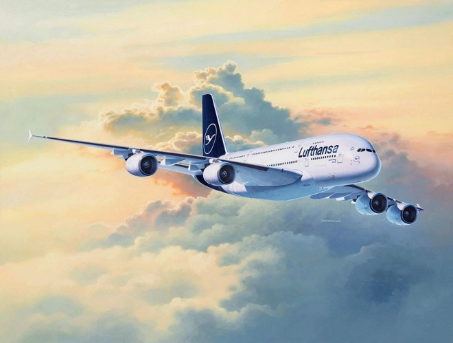 Plastikový model lietadla Airbus A380-800 Lufthansa Nový dizajn