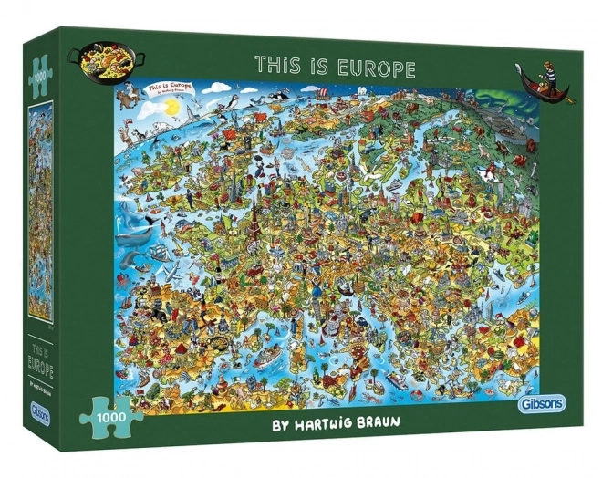 Puzzle To je Európa 1000 dielikov