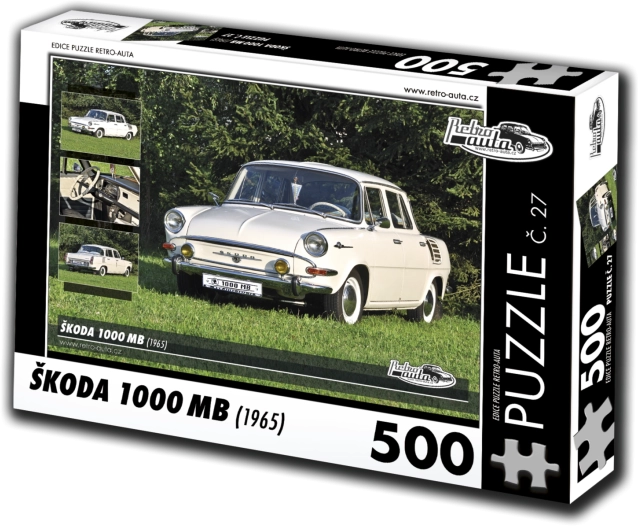 Puzzle RETRO-AUTA Škoda 1000 MB (1965) 500 dielikov