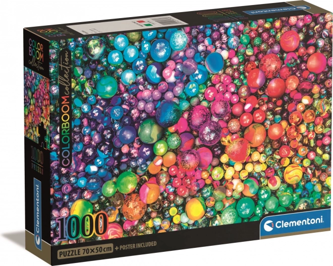 Clementoni: Puzzle 1000 dielikov - Colorboom Marbles