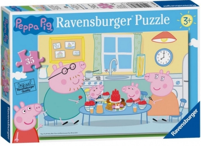 Puzzle 35 fariem Prasiatko Peppa Dezert