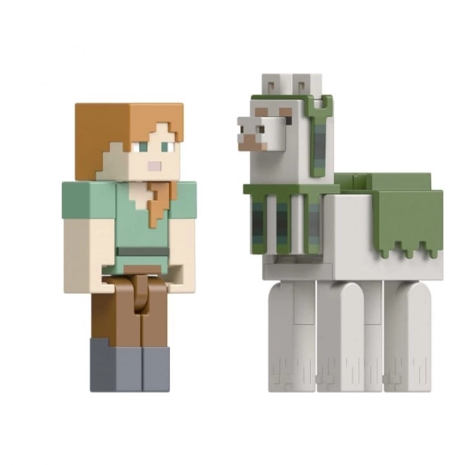 Figúrka Minecraft Alex a Lama