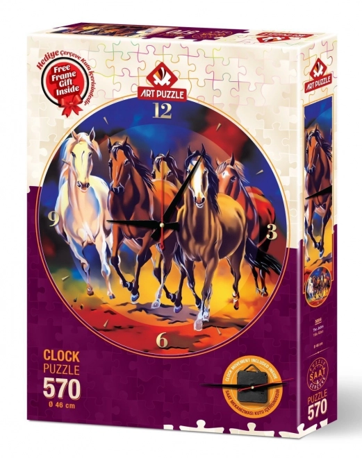 Puzzle hodiny s Kone 570 dielikov