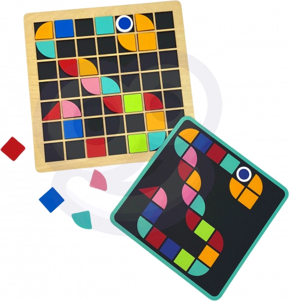 Drevená mozaika Tooky Toy Montessori