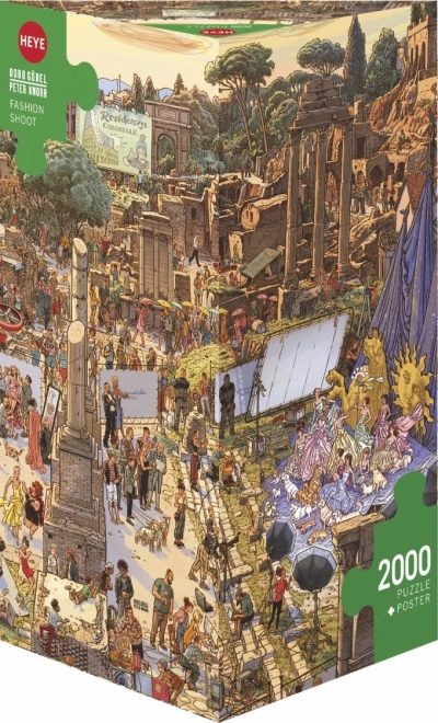 Puzzle Módna Šou Medzi Ruinami Starovekého Ríma