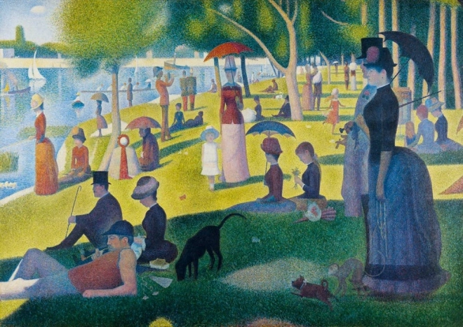 Puzzle Nedeľné popoludnie na ostrove La Grande Jatte 1000 dielikov