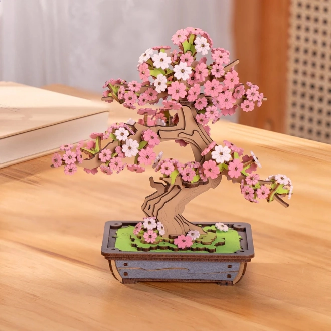 Robotime drevená 3D skladačka bonsaj sakura