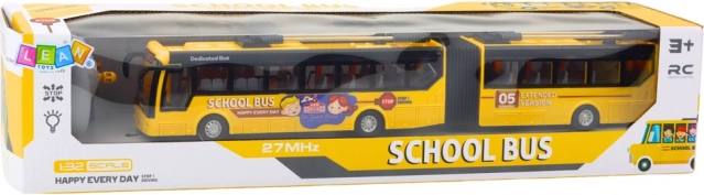 Diaľkovo ovládaný školský trolejbus Przegubowy 1:32 žltý