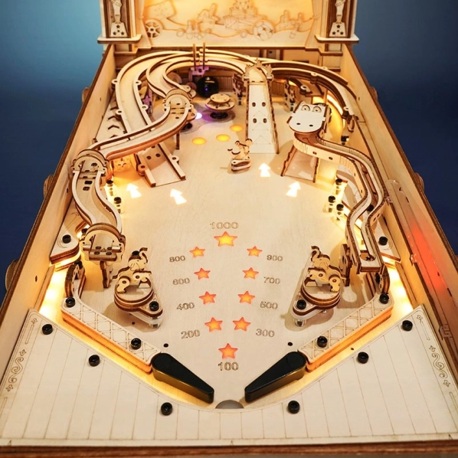 3D drevené puzzle hrací automat - Pinball Machine