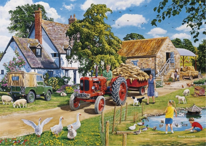 Gibsons puzzle farmárov deň 4x500 dielikov