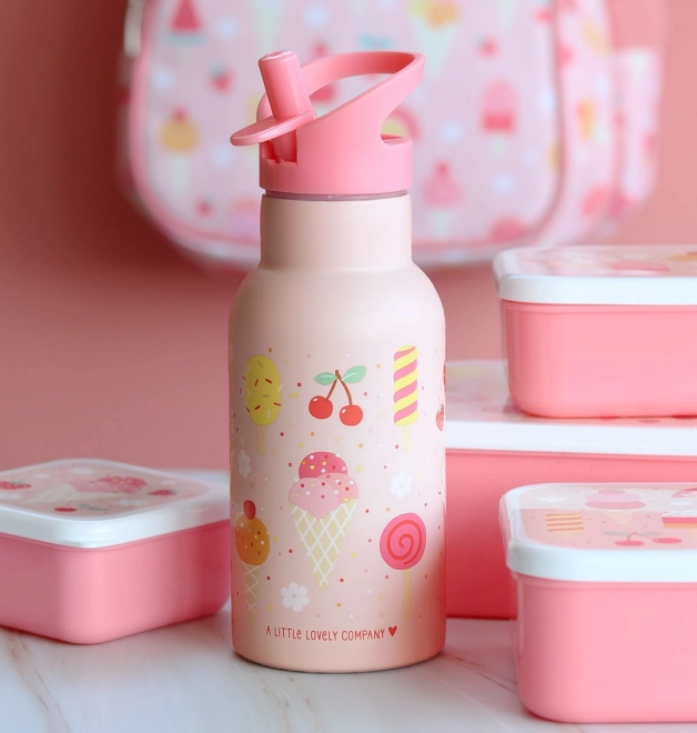A Little Lovely Company Nerezová fľaša na pitie 500 ml – Zmrzlina