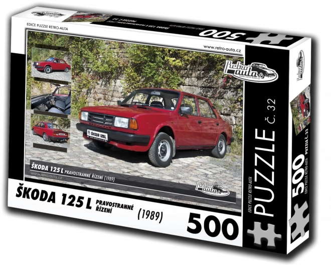 Puzzle Retro Auta Škoda 125 L