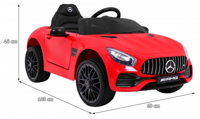 Mercedes Benz GT na batériu pre deti - Červený