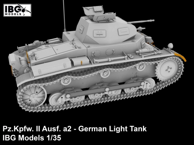 Plastikový model nemeckého ľahkého tanku Pz.Kpfw II Ausf. a2 1/35