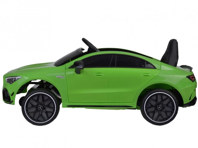 Detské elektrické auto Mercedes AMG CLA 45s s hojdačkovým efektom – Zelená