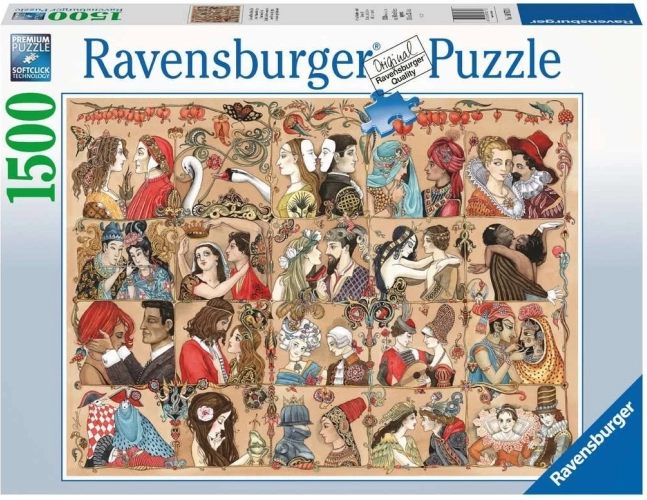 Ravensburger puzzle Love Through the Ages 1500 dielikov