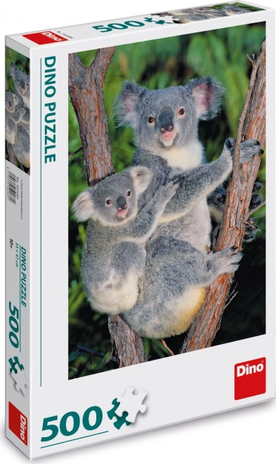 Puzzle Koala na strome 500 dielikov