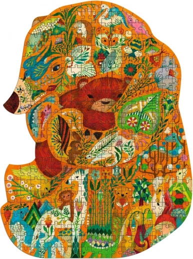 Obrysové puzzle medveď 350 dielikov