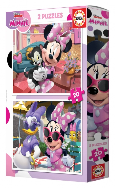 Puzzle Minnie 2x20 dielikov