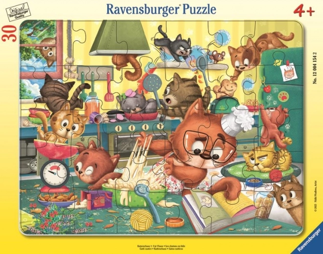 Ravensburger puzzle Mačací blázinec 30 dielikov