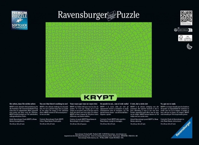 Ravensburger Puzzle Krypt Neon Zelený 736 dielikov