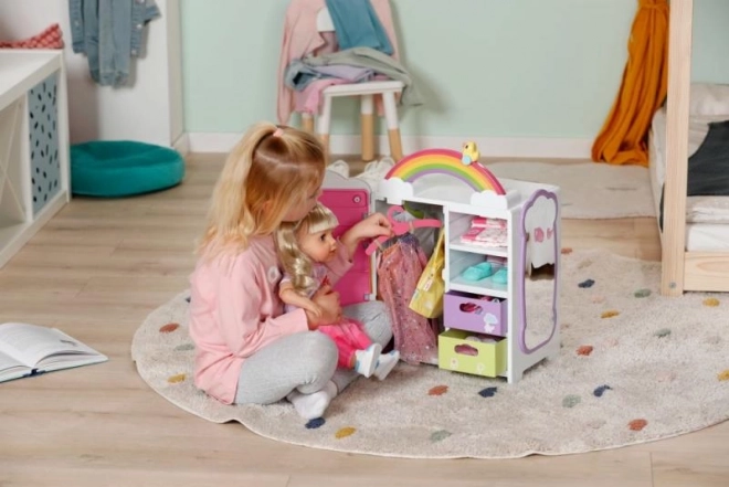 Duhová skriňa pre bábiku BABY born