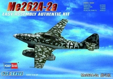 Plastikový model lietadla Me262A-2a