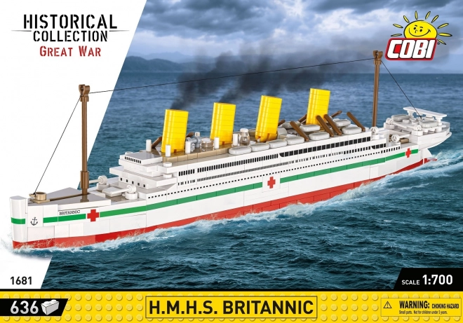 Model zaoceánskeho parníka H.M.H.S. Britannic v mierke 1:700