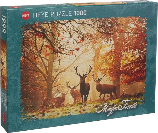 Puzzle Kouzelné Lesy: Jeleni 1000 Dielikov