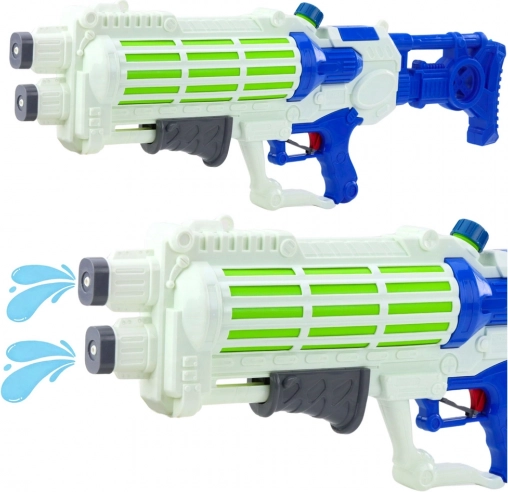 Veľká vodná pištoľ s dvojitým prúdom 1250 ml, 74 cm